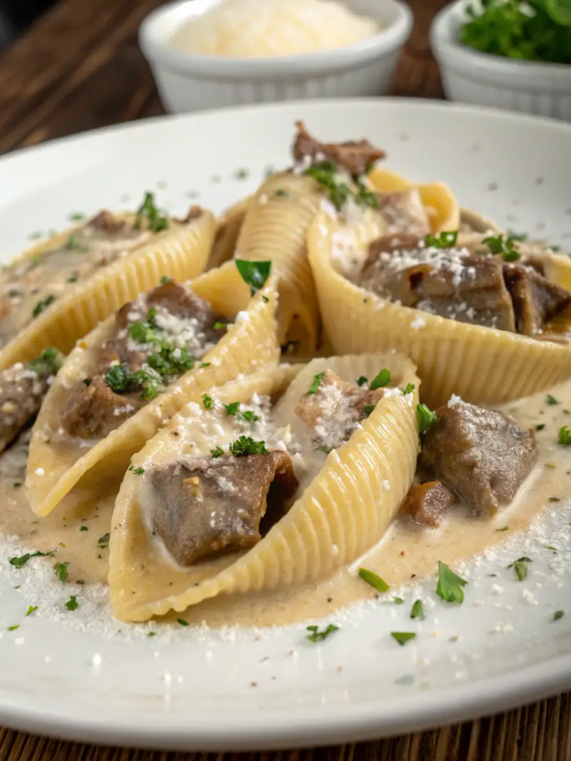 Creamy Steak Shells