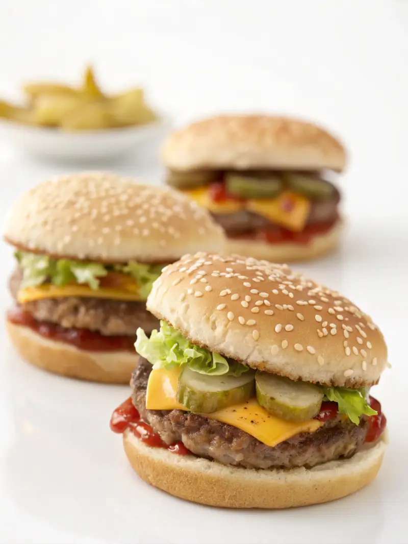 Mini Big Mac Cheeseburgers