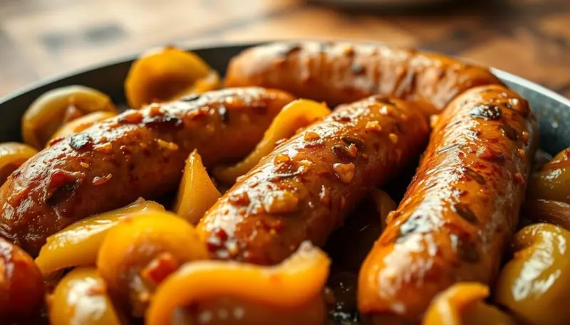 curried sausages