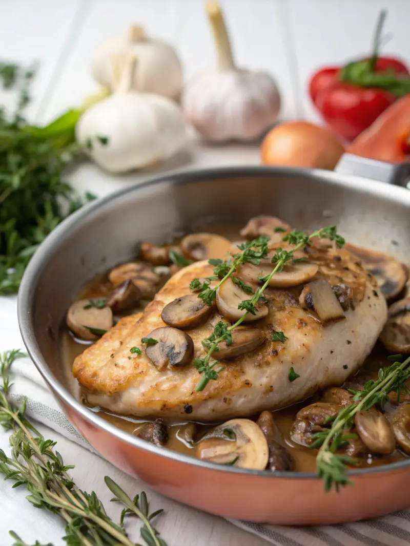 Mushroom and Thyme Chicken