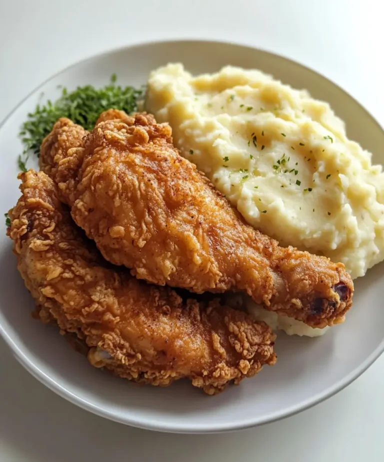 Fried Chicken and Mashed Potatoes