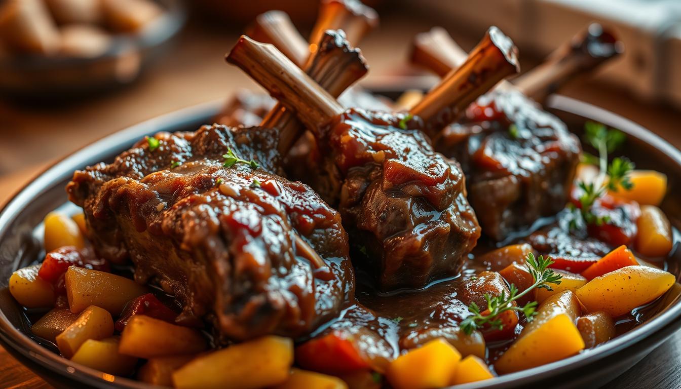 Slow Cooked Lamb Shanks