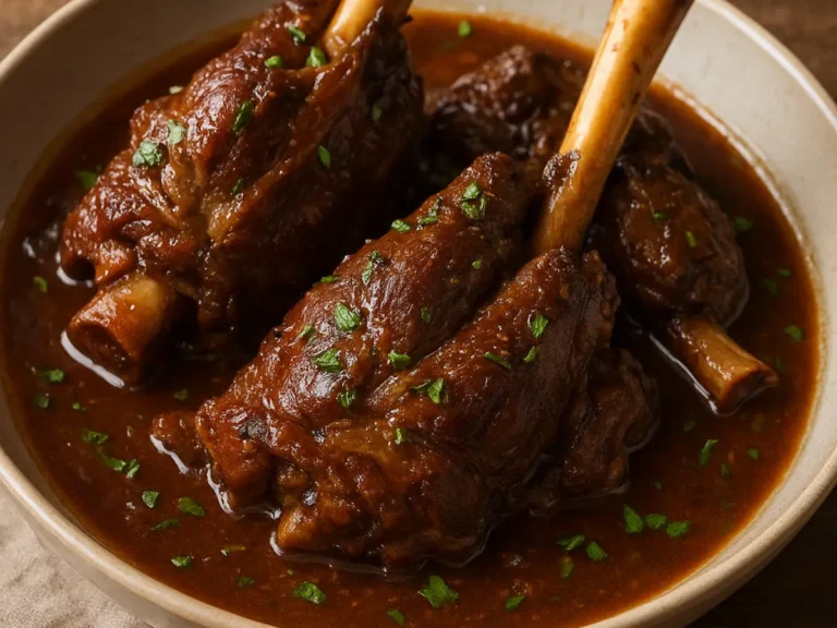 Slow Cooked Lamb Shanks