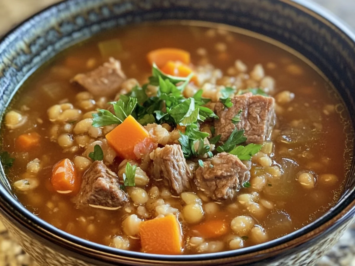 Beef Barley Soup Recipe