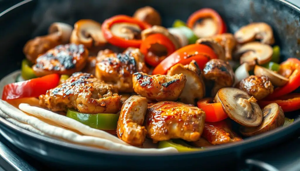 chicken fajitas