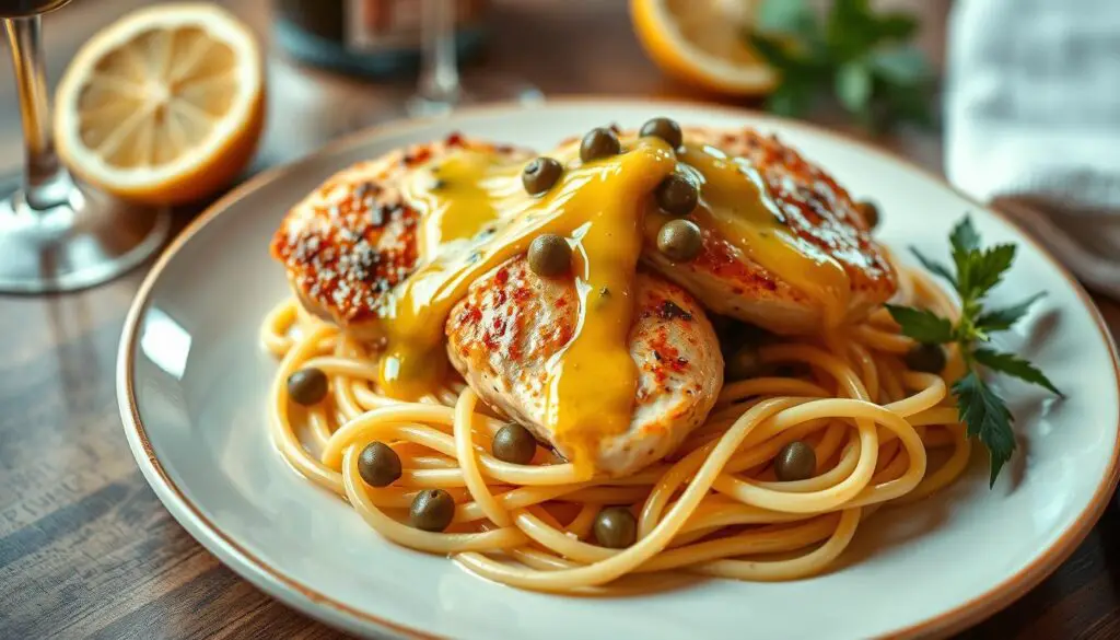 chicken piccata with pasta