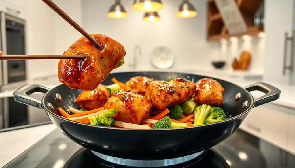 teriyaki chicken cooking