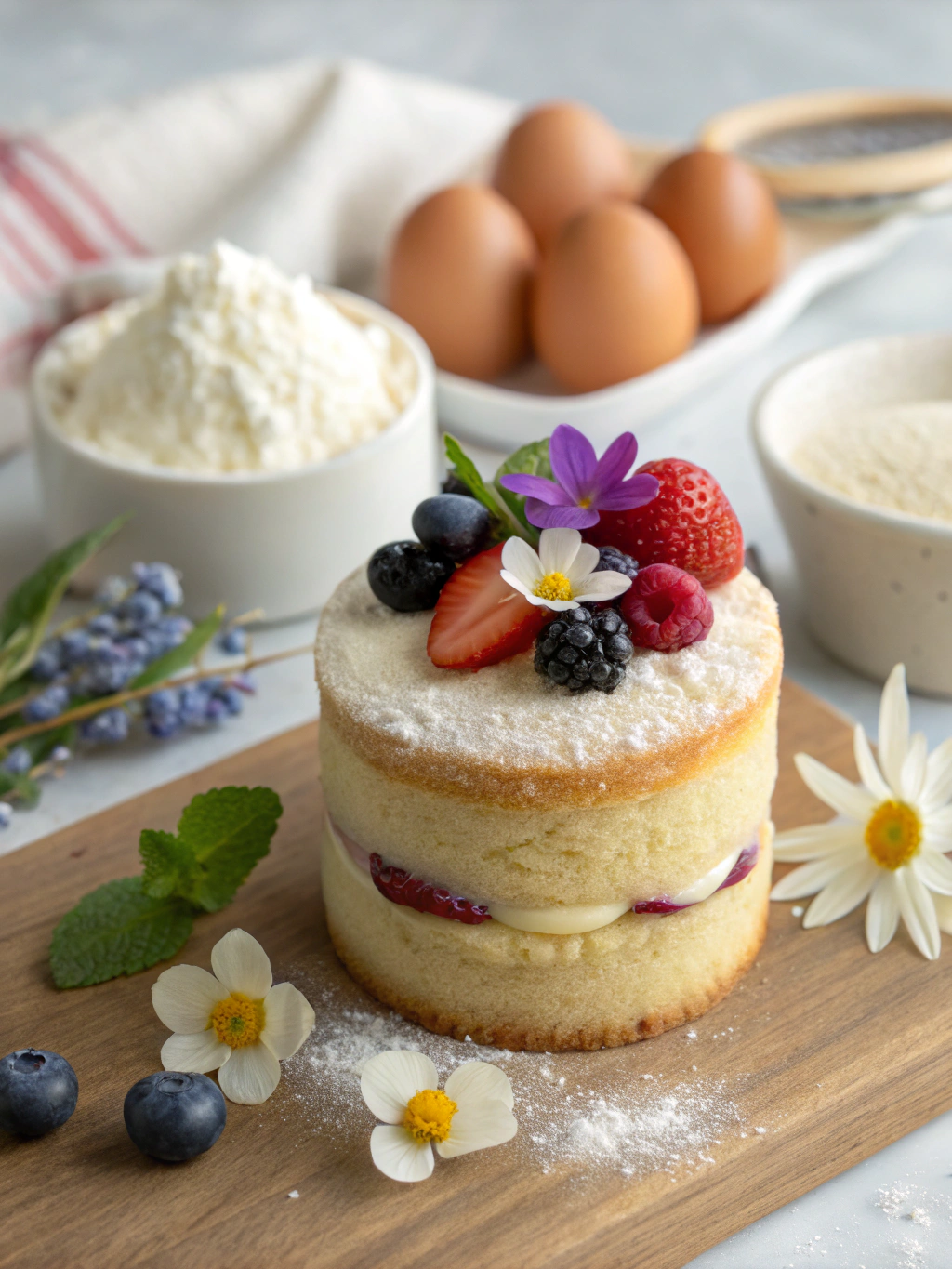 Mini Vanilla Cake ingredients