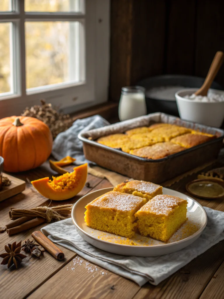 pumpkin yellow cake recipe