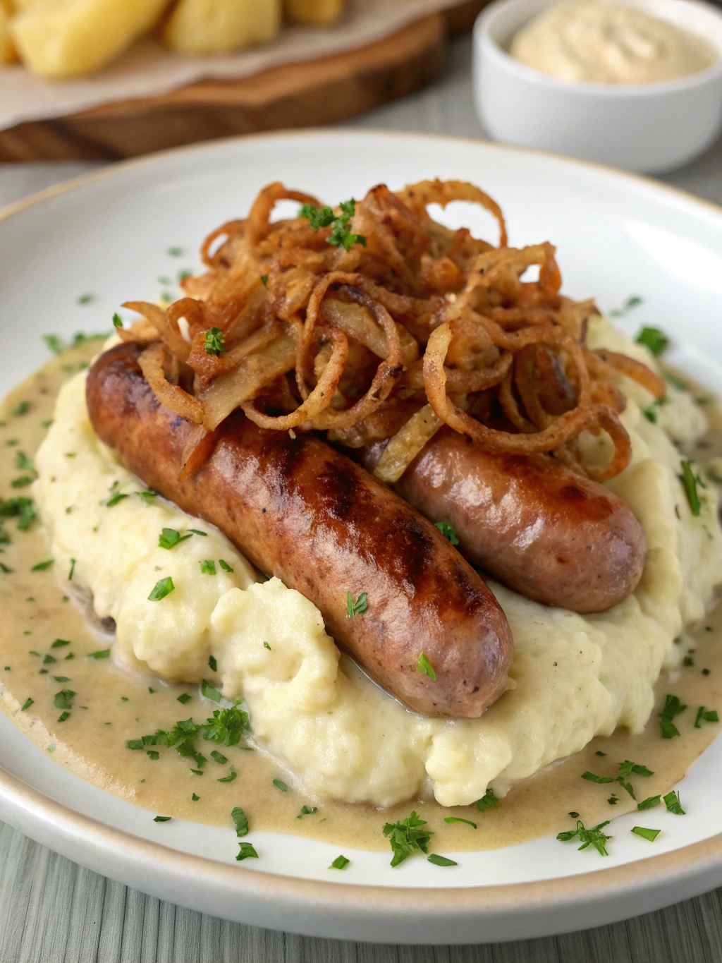 BANGERS AND MASH recipe