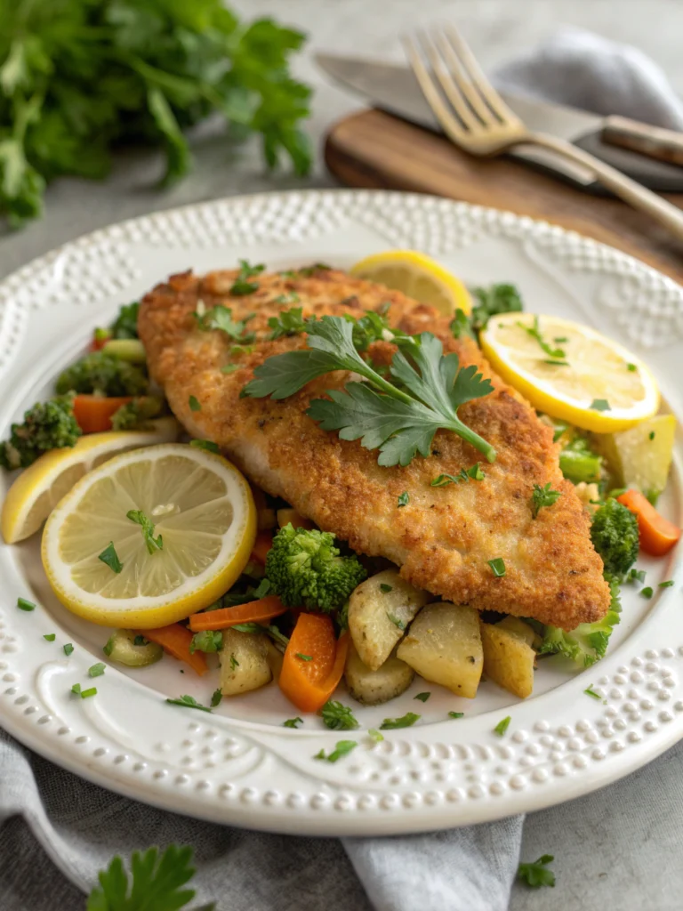 Baked Chicken Schnitzel