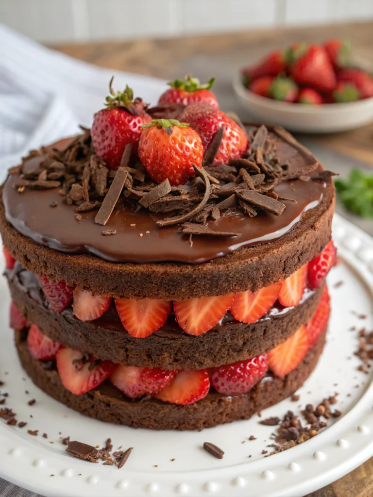 Chocolate Strawberry Cake