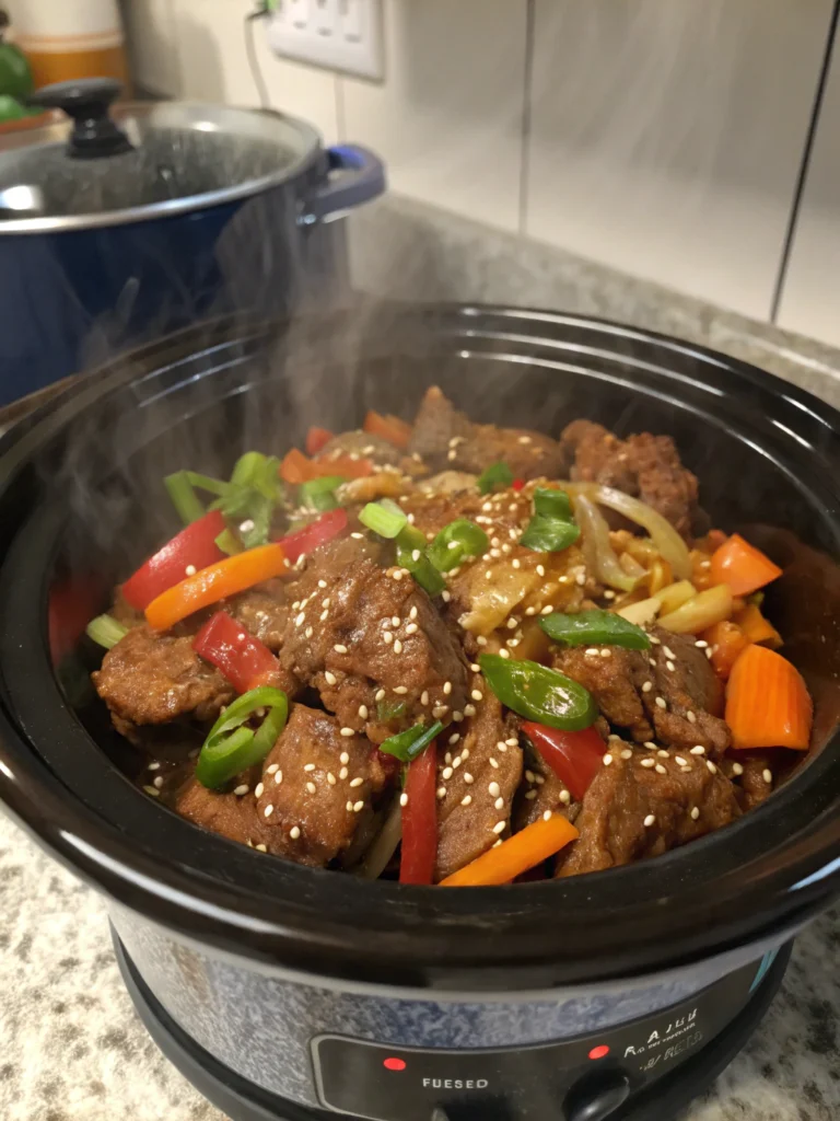 Crockpot Teriyaki Beef