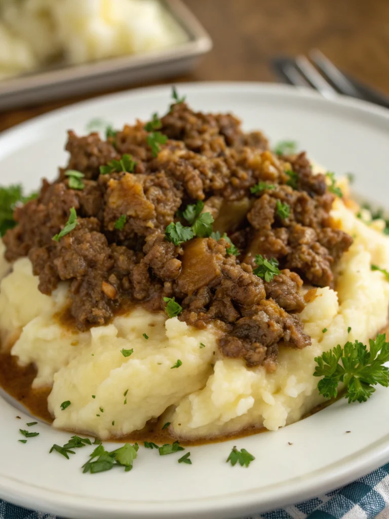 Ground Beef and Mashed Potatoes