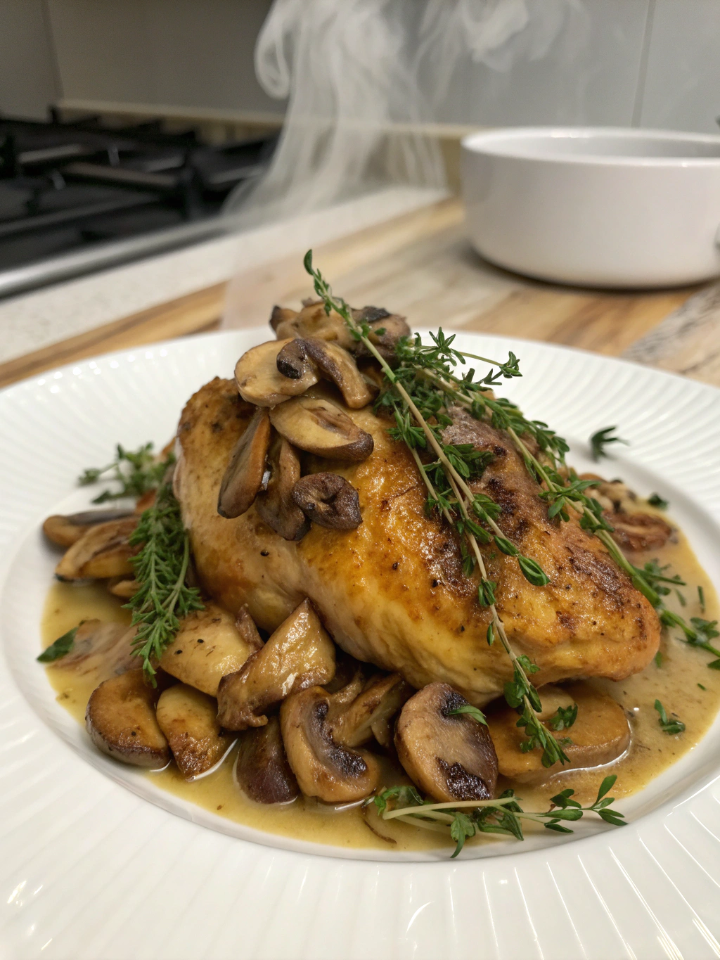 Mushroom and Thyme Chicken