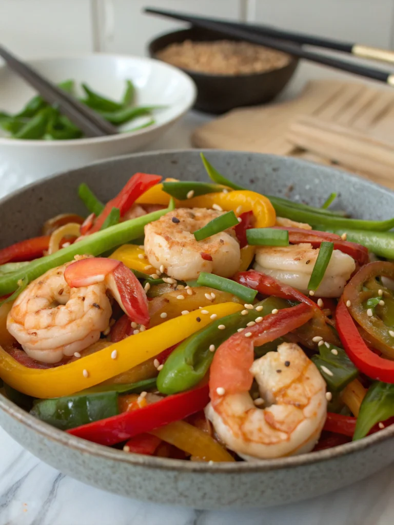 Shrimp and Pepper Stir-Fry