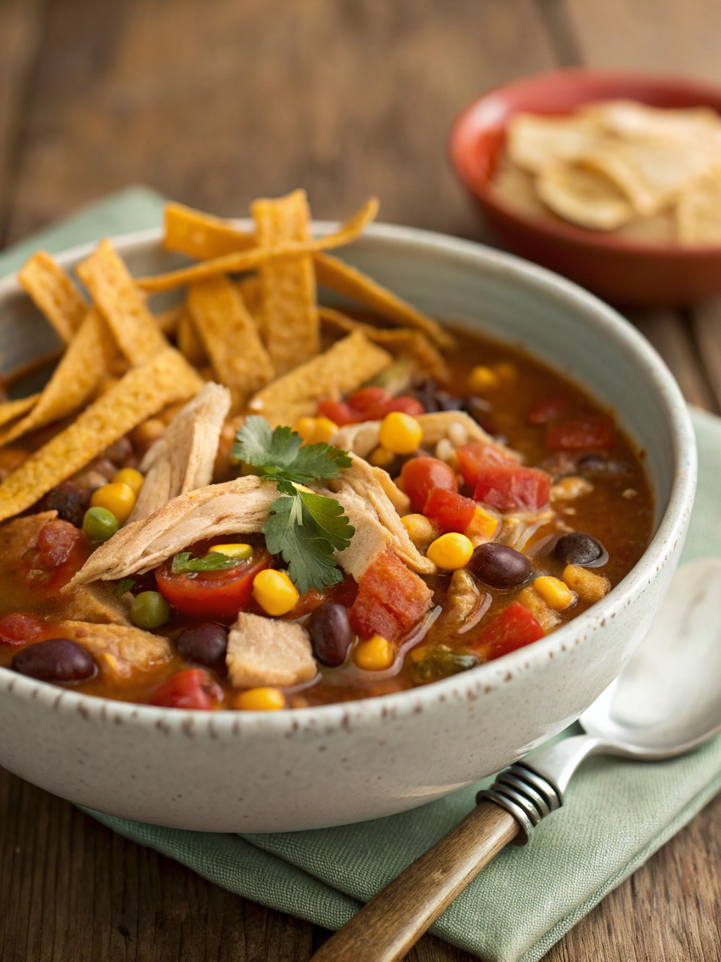 Slow Cooker Chicken Taco Soup