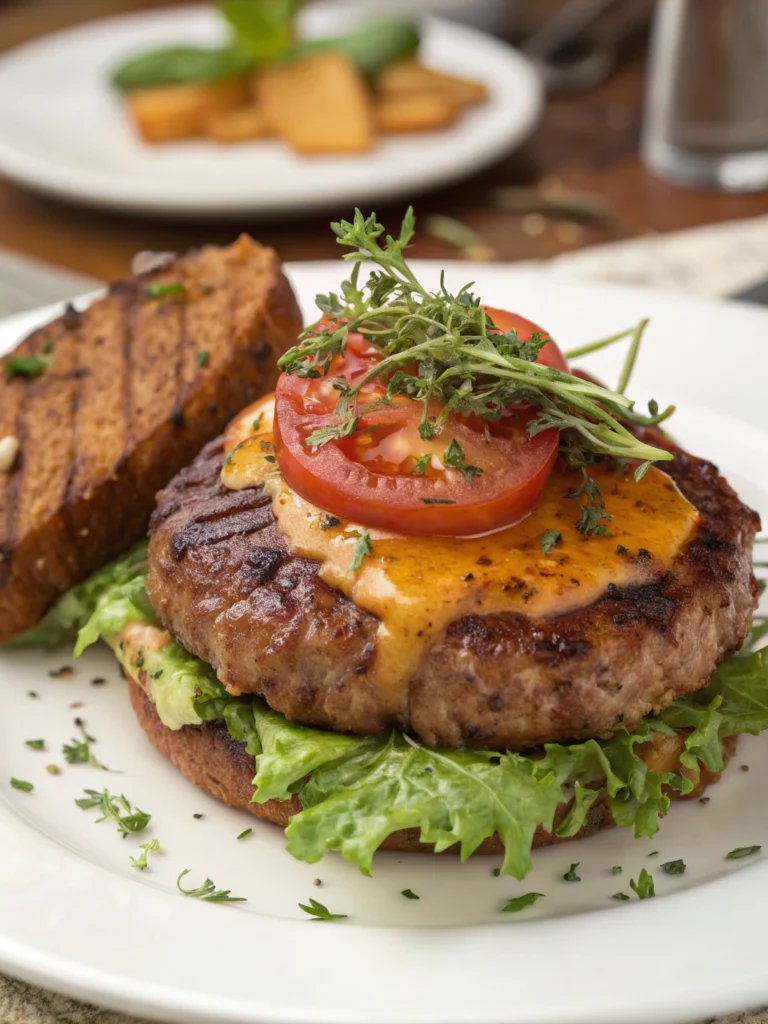 Stuffed Burger Steak