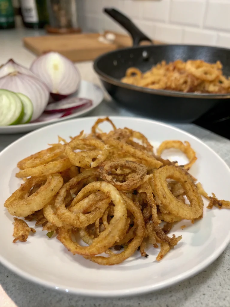 fried onions recipe