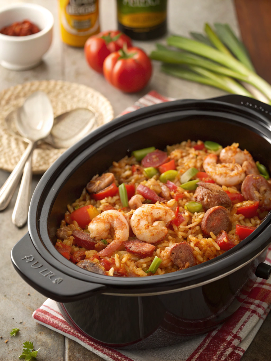 slow cooker jambalaya