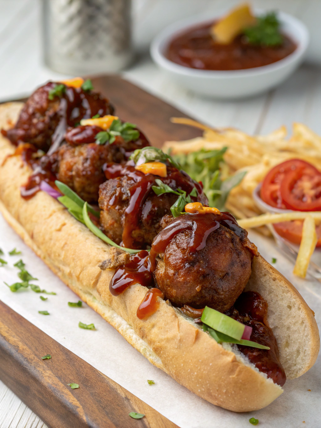 BBQ Meatball Subs