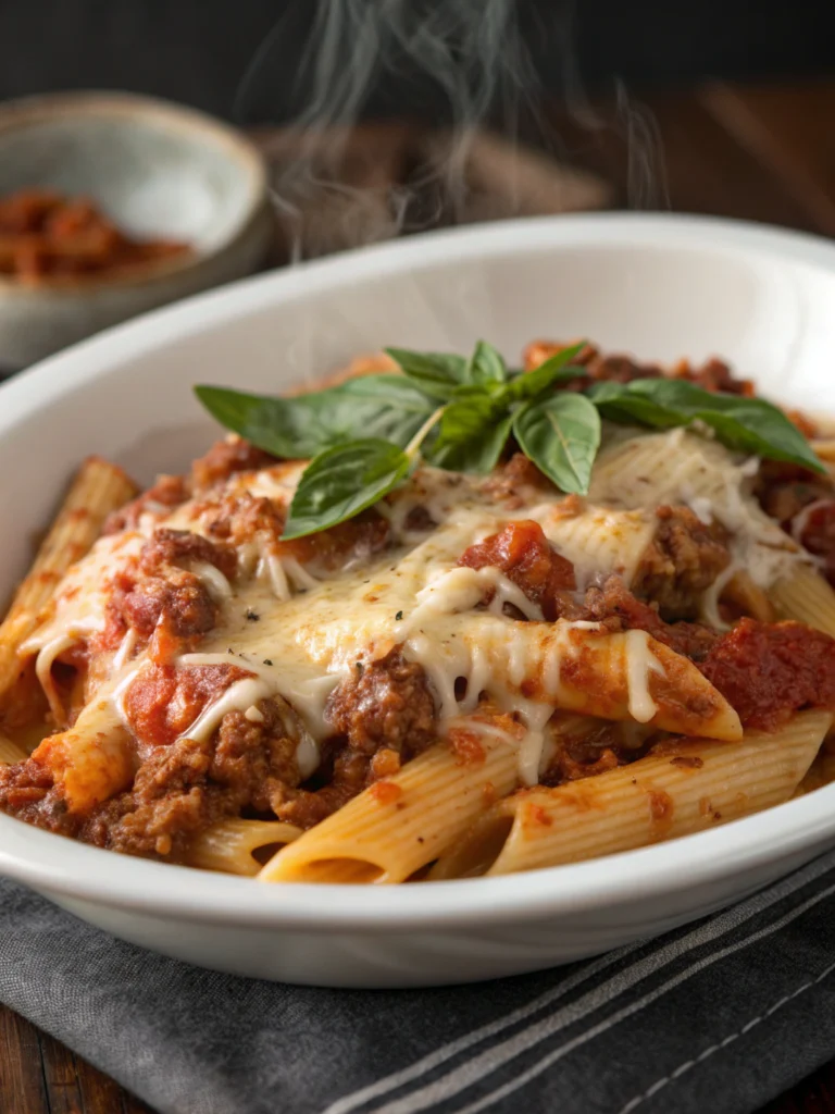 Baked Mostaccioli