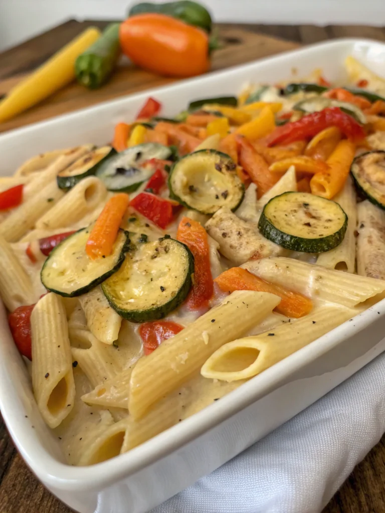 Baked Penne with Roasted Vegetables