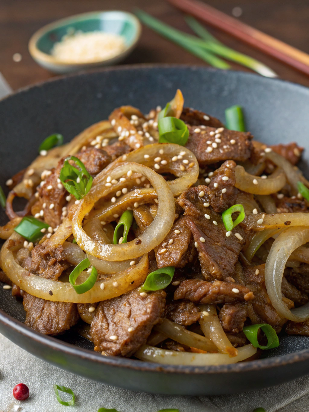 Beef and Onion Stir Fry