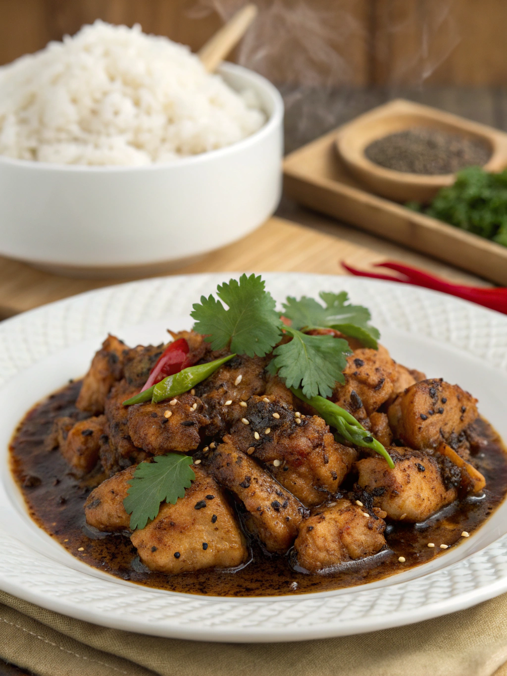 Black Pepper Chicken