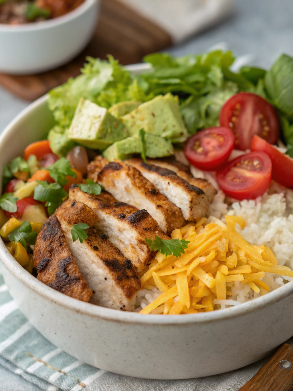 Chicken Burrito Bowls ingredients