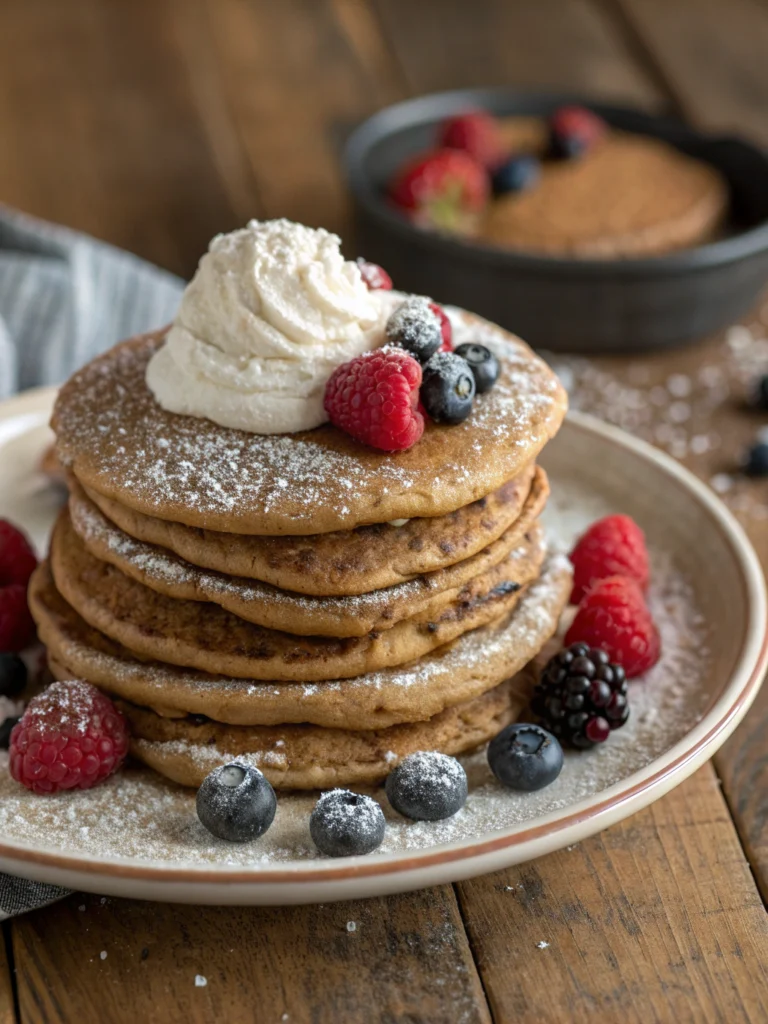 Fluffy Gingerbread Pancakes