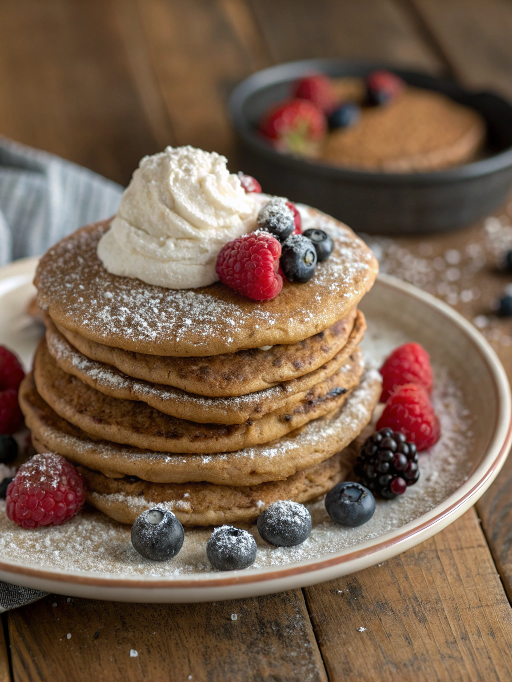 Fluffy Gingerbread Pancakes