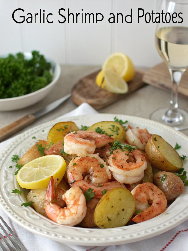 Garlic Shrimp and Potatoes