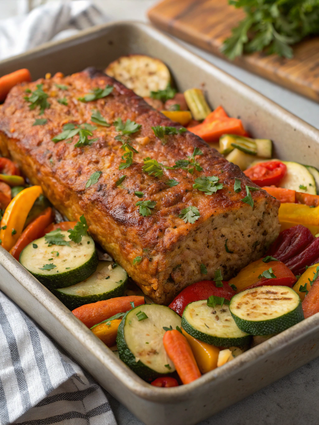 Roasted Vegetable Meatloaf
