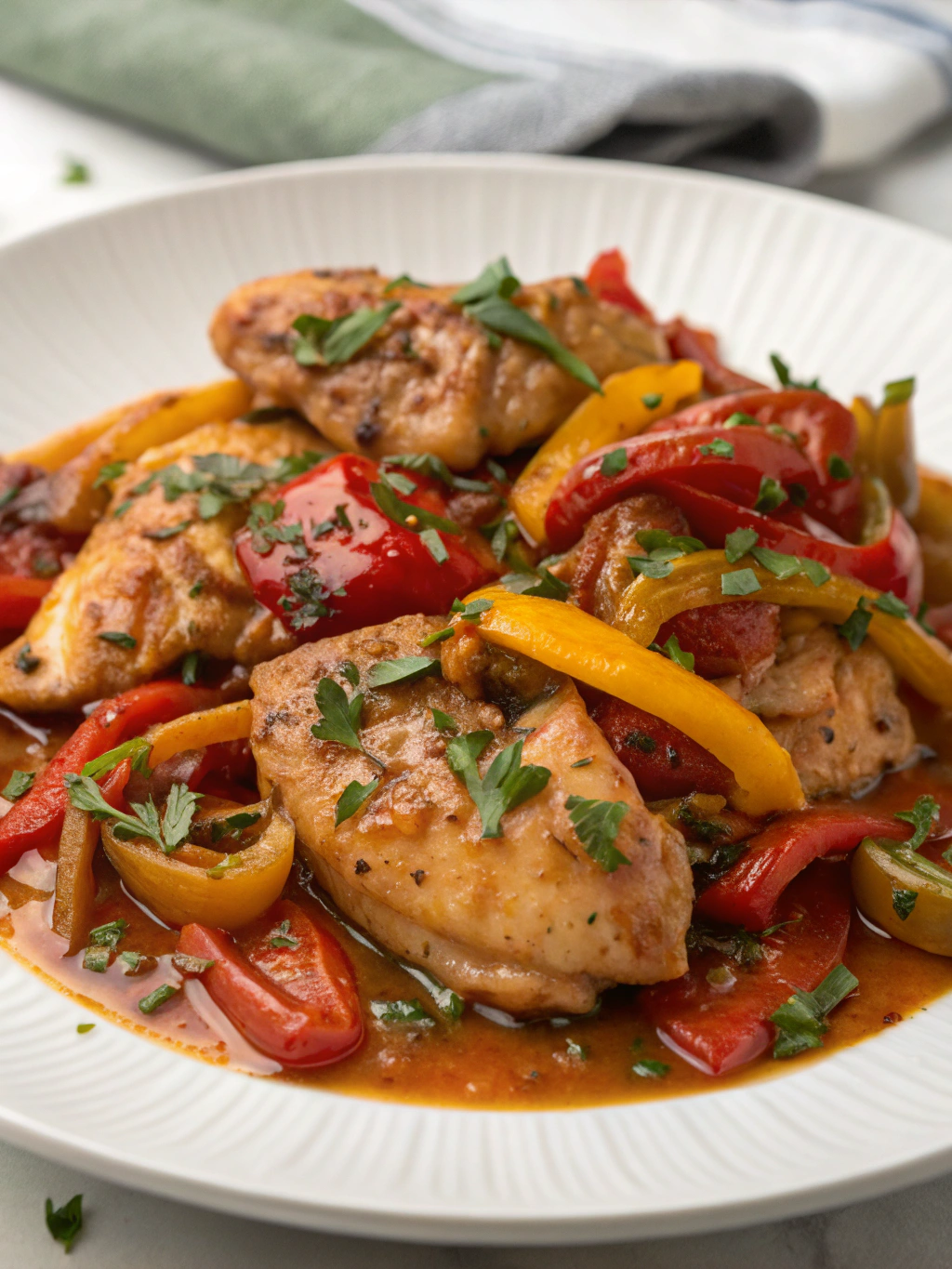 Chicken Cacciatore With Peppers