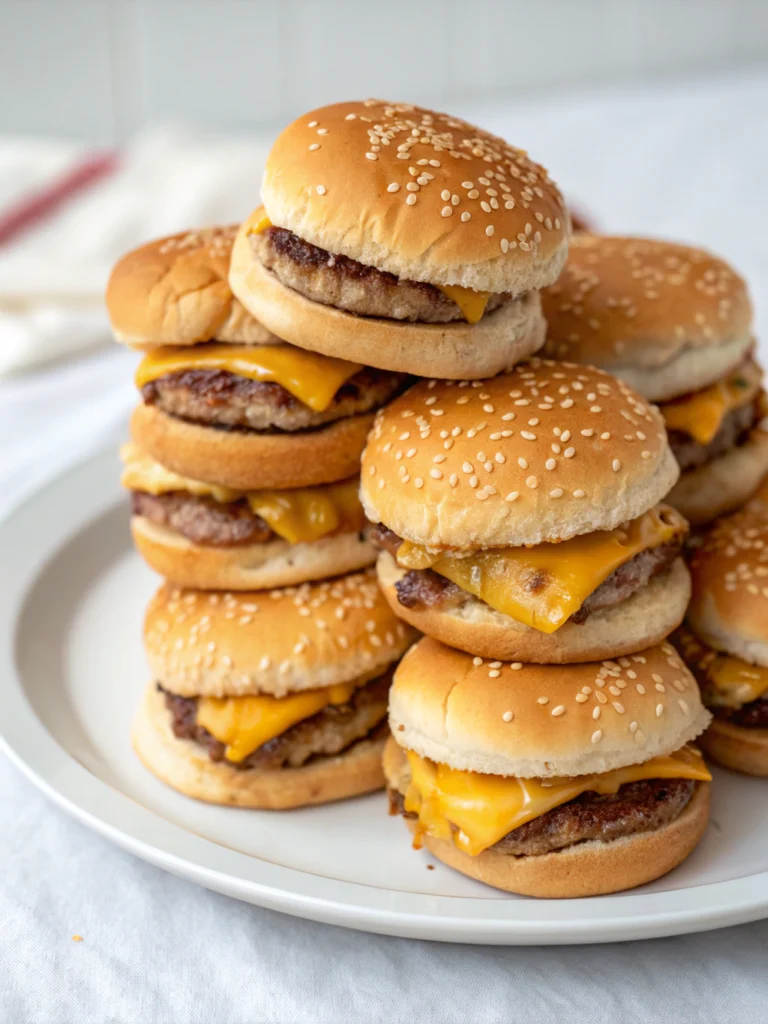 Mini Big Mac Cheeseburgers